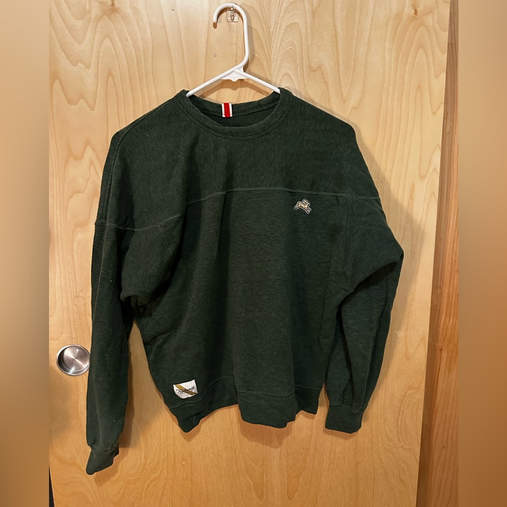 Tracksmith Green Crewneck
